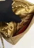 Claire Leather Shoulder Bag Gold