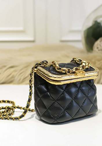 Claire Leather Shoulder Mini Bag Black