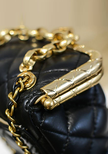 Claire Leather Shoulder Mini Bag Black