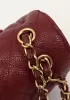 Adele Flap Medium Grain Leather Gold Hardware Burgundy