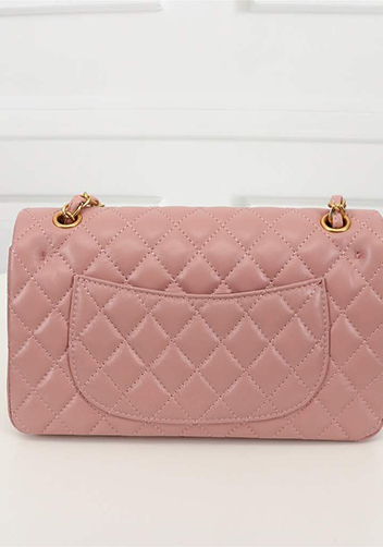 Adele Flap Medium Lambskin Gold Hardware Pink