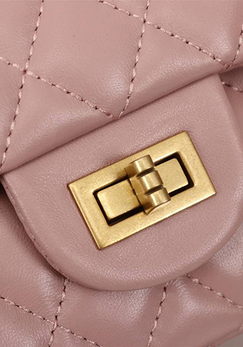Adele Flap Medium Lambskin Gold Hardware Pink