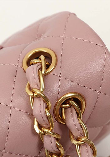 Adele Flap Medium Lambskin Gold Hardware Pink