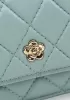 Adeline Lambskin Leather Diamond Shape Shoulder Bag Green