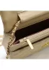 Adeline Lambskin Leather Diamond Shape Shoulder Bag Beige