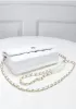 Adeline Lambskin Leather Diamond Shape Shoulder Bag White