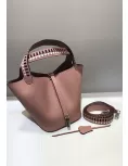 Theresa Palmprint Leather Bag Pink