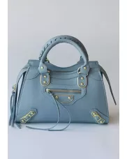 The Route 66 Faux Leather Medium Tote Blue