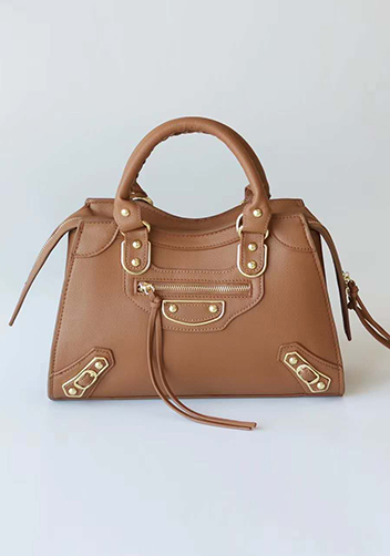 The Route 66 Faux Leather Medium Tote Brown