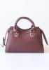The Route 66 Faux Leather Medium Tote Burgundy