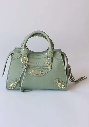The Route 66 Faux Leather Medium Tote Green