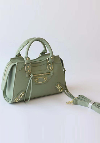 The Route 66 Faux Leather Medium Tote Green