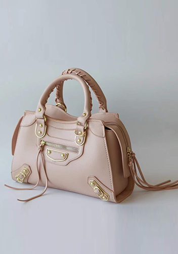 The Route 66 Faux Leather Medium Tote Pink
