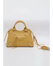 The Route 66 Faux Leather Medium Tote Yellow