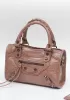 The Route 66 Faux Croc Leather Tote 9" Brown
