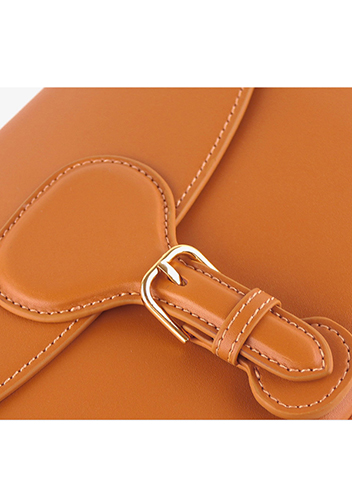 Paige Leather Shoulder Bag Camel