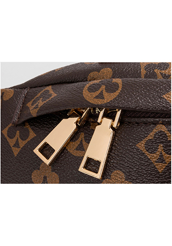Louisa Flower Vegan Leather Waist Bag Brown