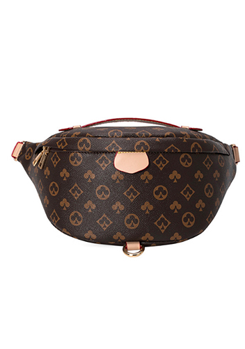 Louisa Flower Vegan Leather Waist Bag Brown