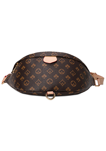 Louisa Flower Vegan Leather Waist Bag Brown