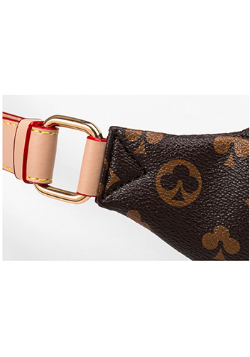Louisa Flower Vegan Leather Waist Bag Brown