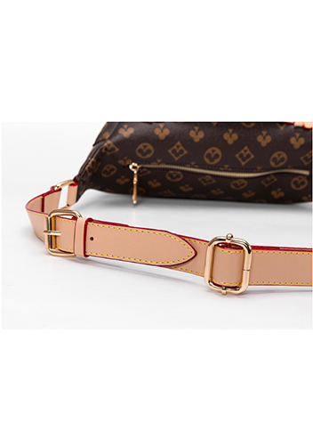 Louisa Flower Vegan Leather Waist Bag Brown