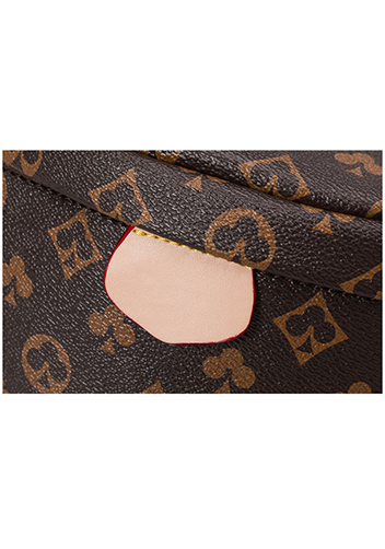 Louisa Flower Vegan Leather Waist Bag Brown