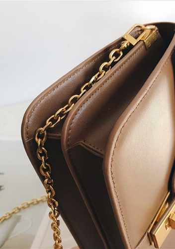 Shimanne Leather Shoulder Bag Brown