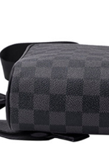 Louisa Checked Vegan Sling Bag Black