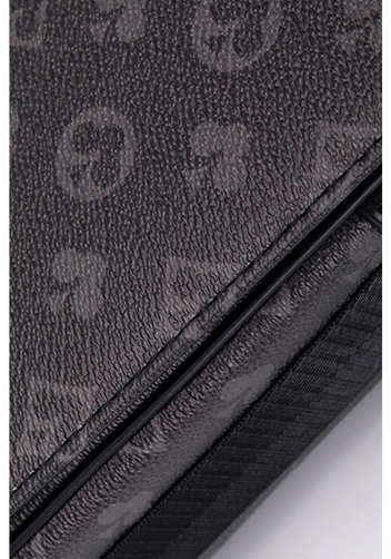 Louisa Flower Vegan Messager Bag Black