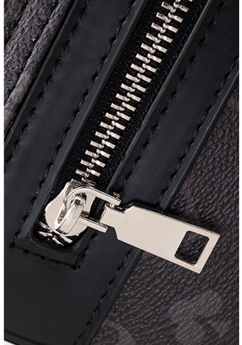 Louisa Flower Vegan Messager Bag Black