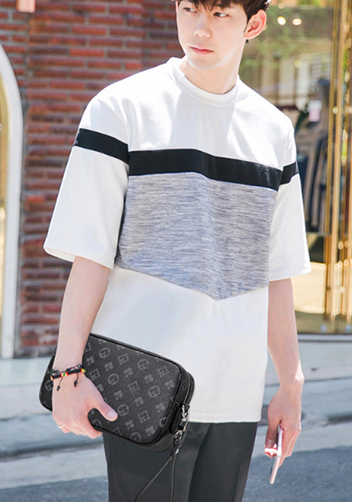 Louisa Flower Vegan Leather Pochette Black