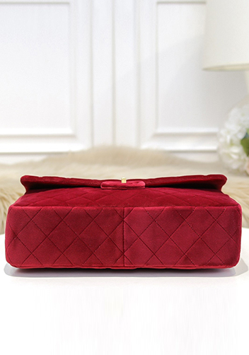 Adele Flap Medium Velvet Red