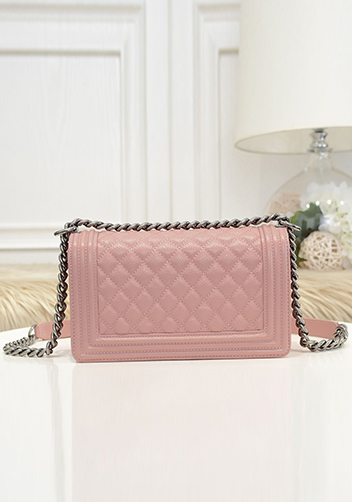 Ingrid Litchi Leather Flap Pink