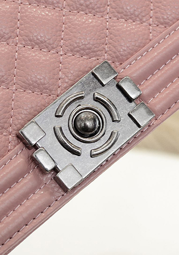 Ingrid Litchi Leather Flap Pink