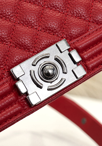 Ingrid Litchi Leather Flap Red