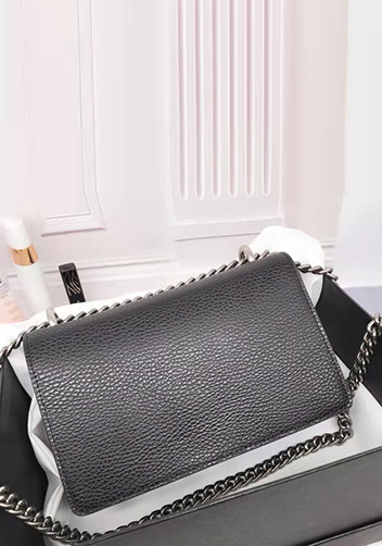 Jess Small Leather Shoulder Bag Black