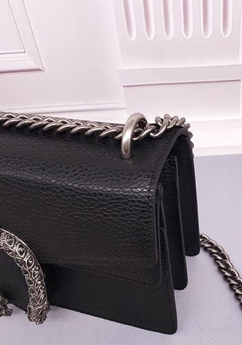 Jess Small Leather Shoulder Bag Black