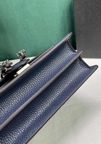 Jess Small Leather Shoulder Bag Blue