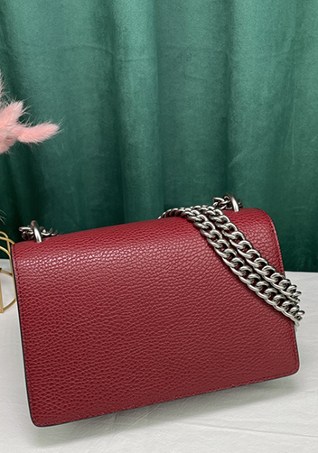 Jess Small Leather Shoulder Bag Burgundy
