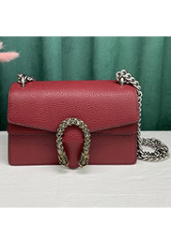 Jess Small Leather Shoulder Bag Burgundy