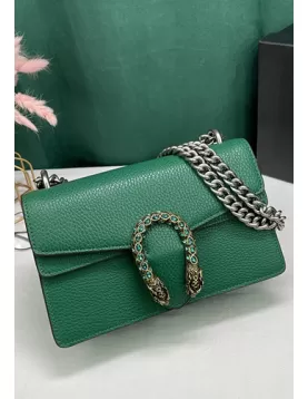 Jess Small Leather Shoulder Bag Green