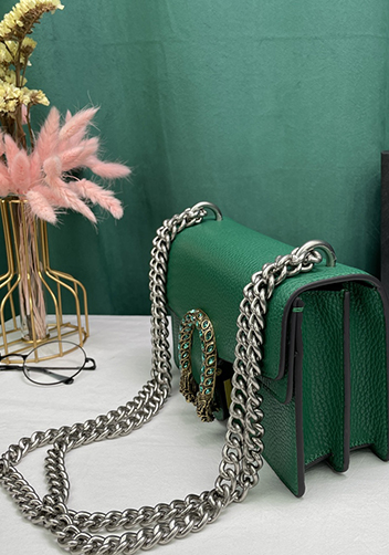 Jess Small Leather Shoulder Bag Green