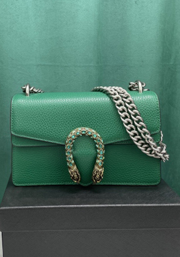 Jess Small Leather Shoulder Bag Green