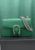 Jess Small Leather Shoulder Bag Green