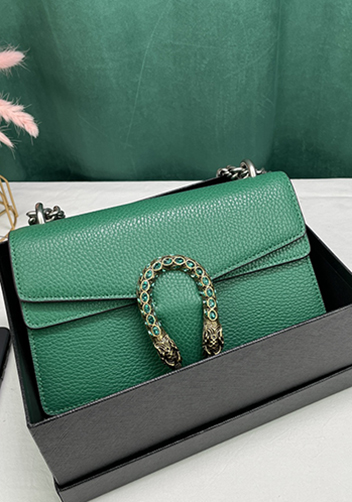 Jess Small Leather Shoulder Bag Green