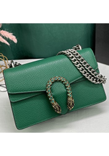 Jess Small Leather Shoulder Bag Green