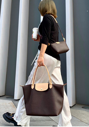 Rachele Vegan Leather Large Bag Coffee