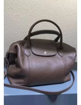 Rachele Leather Medium Bag Choco