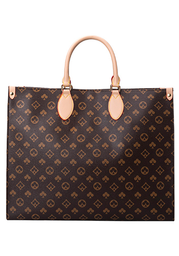 Louisa Flower Vegan Leather Large Shopping Tote