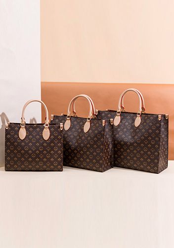 Louisa Flower Vegan Leather Large Shopping Tote